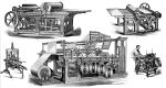 Printing presses, 19th or 20th century.