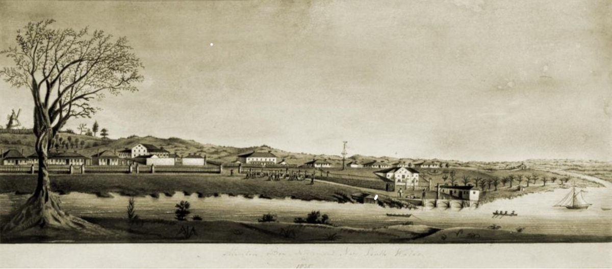 Moreton Bay Penal Settlement, Henry Boucher Bowerman, 1835. (John Oxley Library)